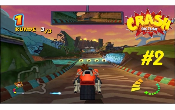 PS2 Crash Tag Team Racing